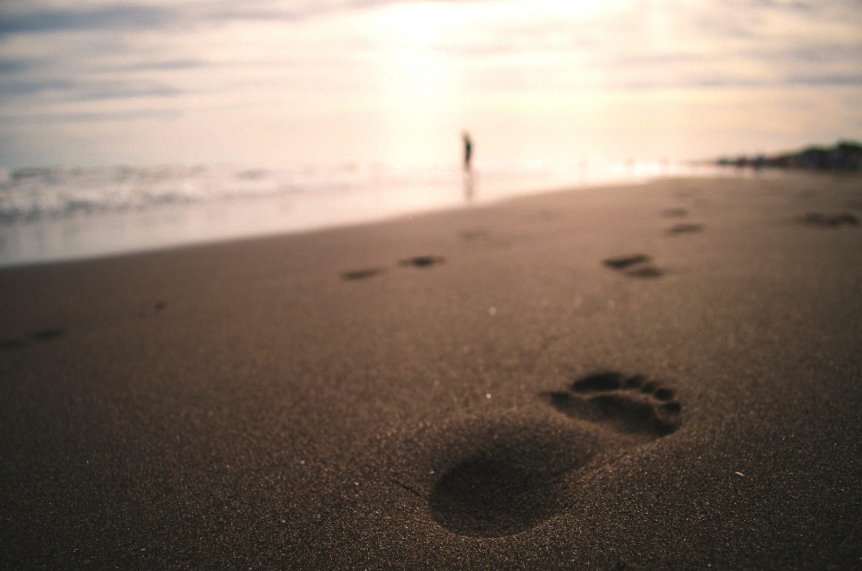 footsteps in the sand